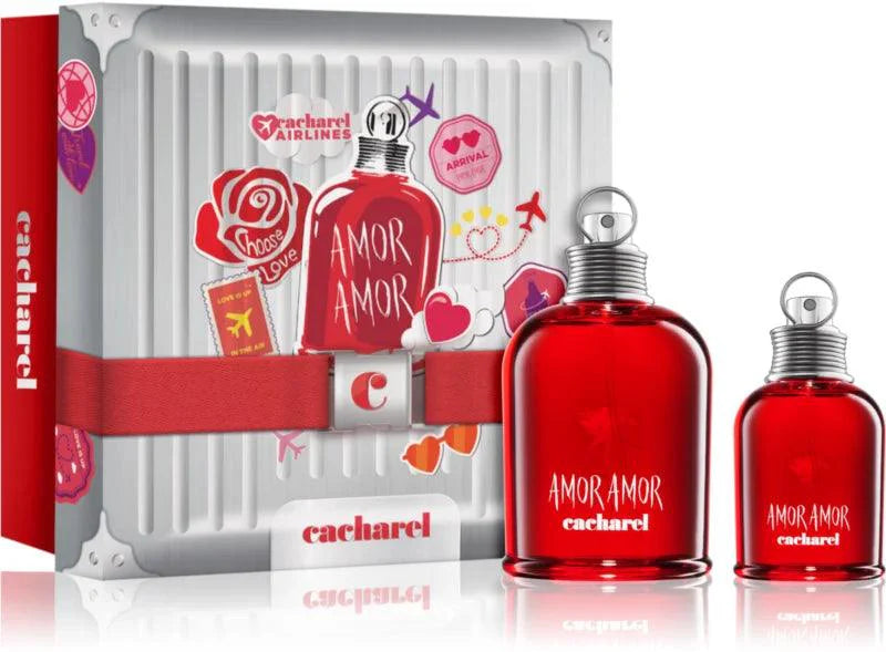 Cacharel Amor Amor Gift Set for Women 100ml EDT + 30ml Mini