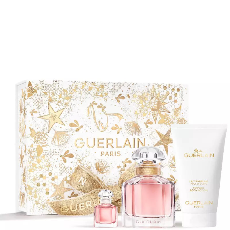 Guerlain Mon Guerlain 50ml EDP + 5ml Mini + 75ml Body Lotion for Women Gift Set