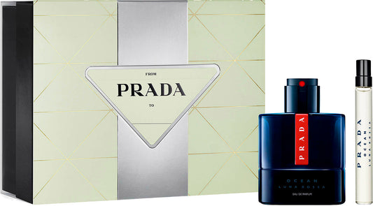 Prada Luna Rossa Ocean 50ml EDP + 10ml EDP Mini for Men Gift Set