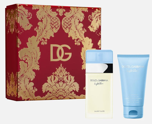 Dolce & Gabbana Light Blue 50ml Edt + 50ml Body Cream Set for Women