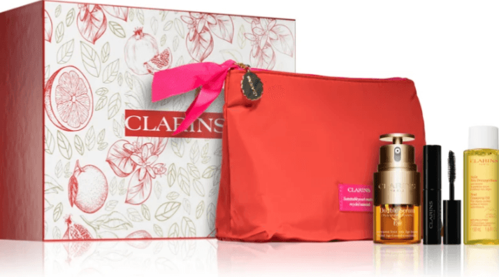 Clarins Gift Set Double Serum Eye 20 ml+Total Cleansing Oil 50 ml+Mini Mascara Supra Lift & Curl