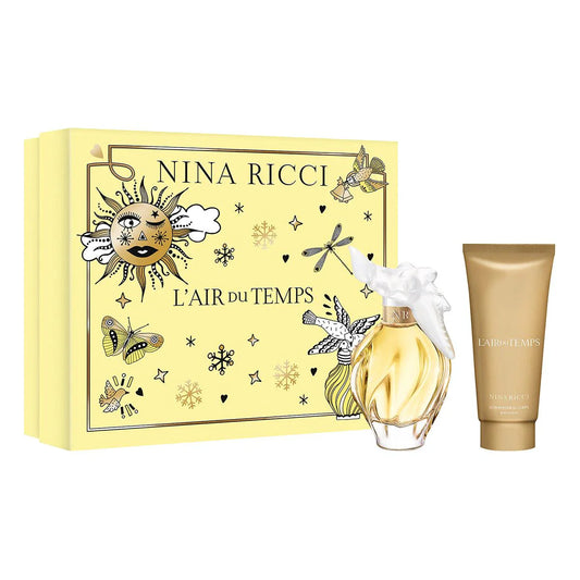 Nina Ricci L'Air du Temps Gift Set 100ml EDT + 100ml Body Lotion - Perfume Oasis